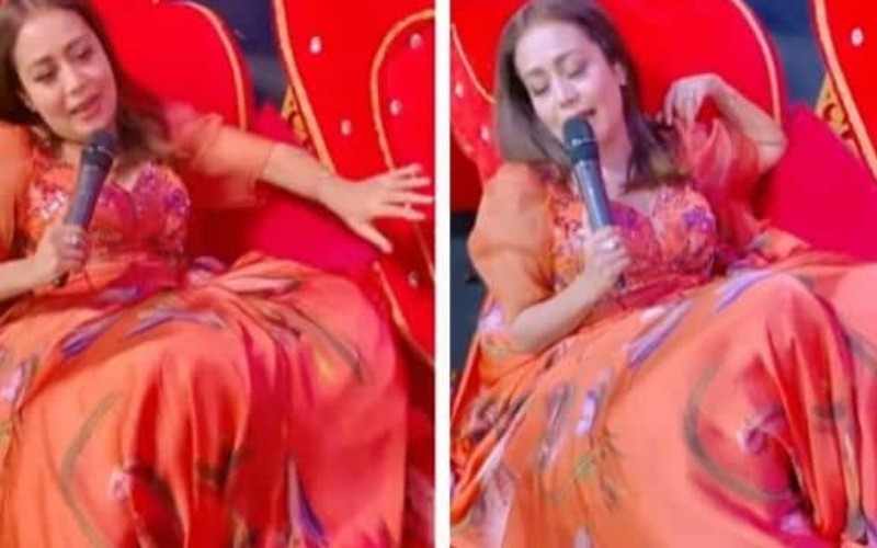 Neha Kakkar Throwback Video When She Fell On Stage While Dancing With Aditya Narayan On Dilbar Song 