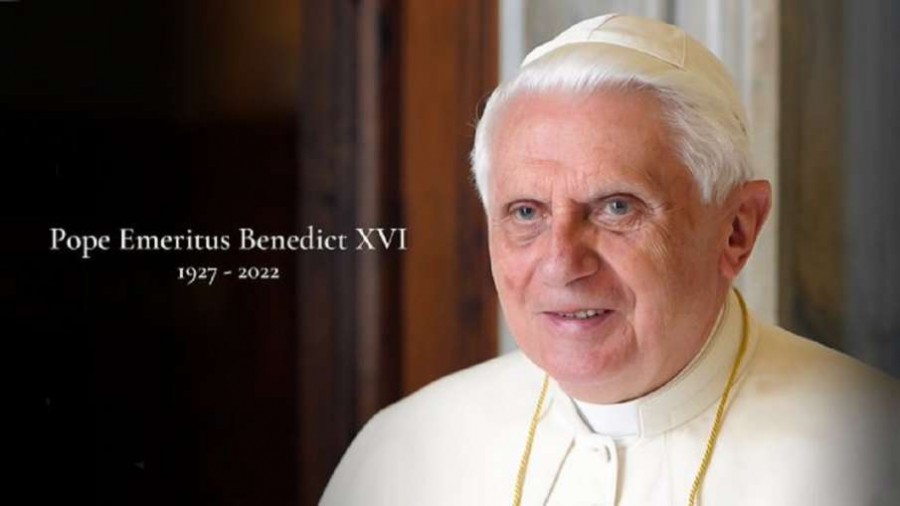 Vatican City Former Pope Emeritus Benedict XVI passed away, breathed