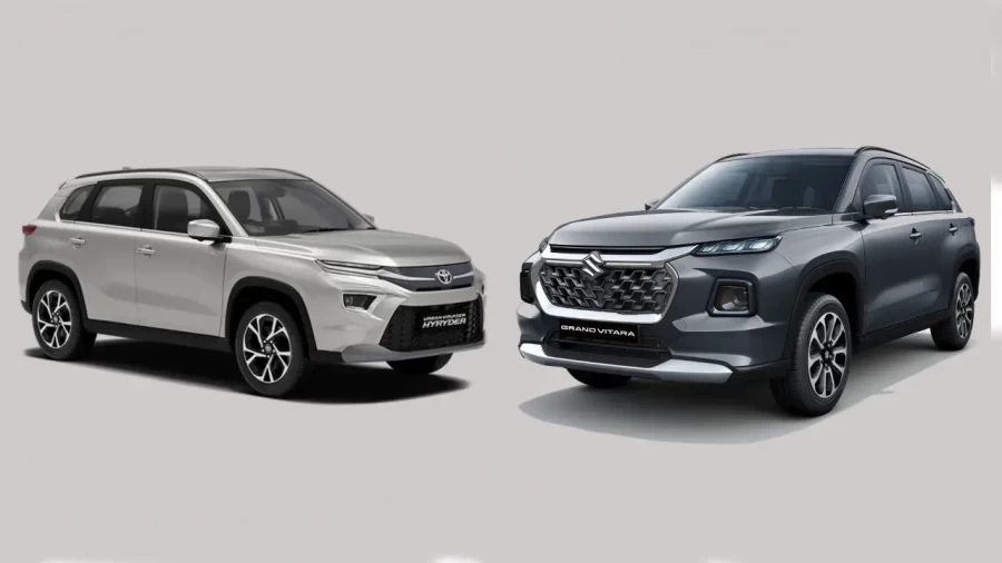 Toyota Hyryder Vs Maruti Grand Vitara: A Detailed Comparison of Features, Engine, and Price