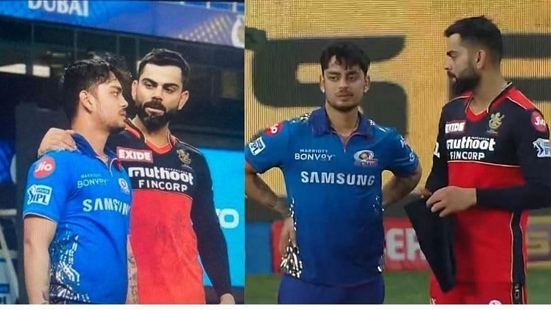 Virat Kohli consoles Ishan Kishan after RCB defeat MI, pics go viral