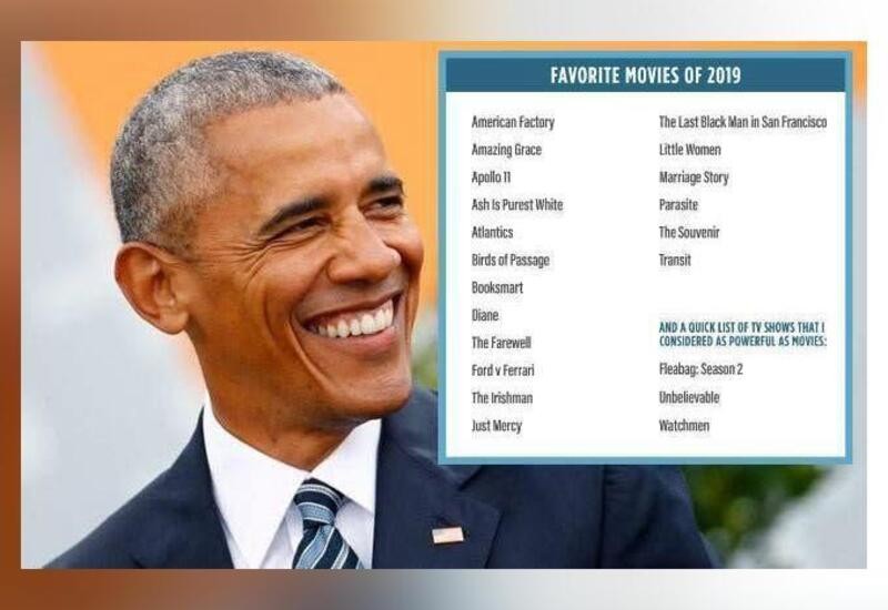 Barack Obama shares list of his favourite movies of 2019