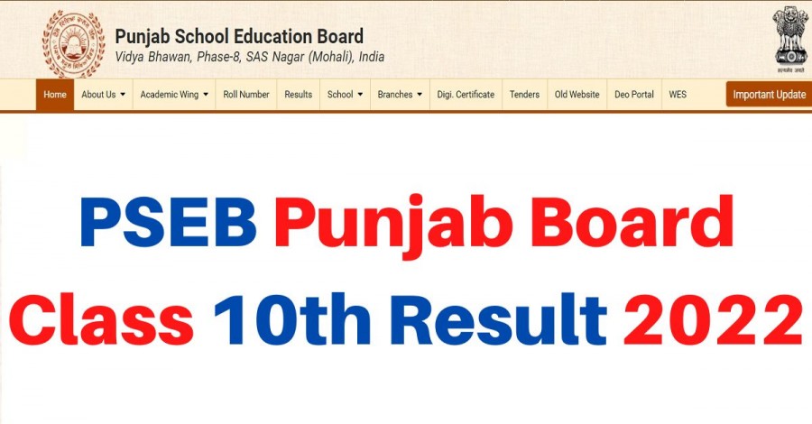 PSEB 10th Result: Punjab Board PSEB 10th Result Declared at pseb.ac.in ...