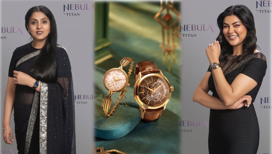 Sushmita Sen launches Nebula by Titan's Exquisite new Art Deco Collection  in 18 K gold