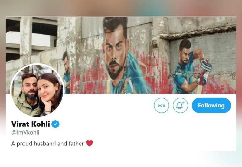 Kohli Changes His Twitter Bio To A Proud Husband And Father After Birth Of Daughter