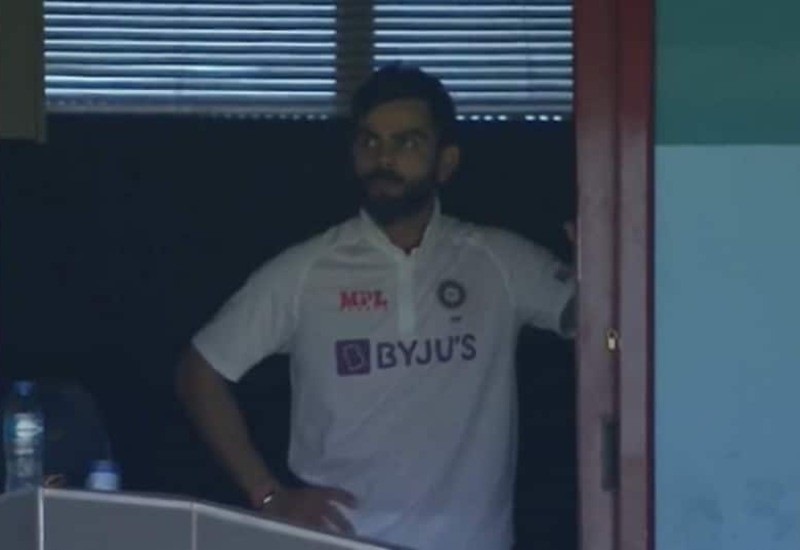 Virat Kohli was upset with the way he was dismissed photo viral